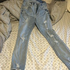 Buffalo David Bitton Embellished Faith Skinny Jeans - 27